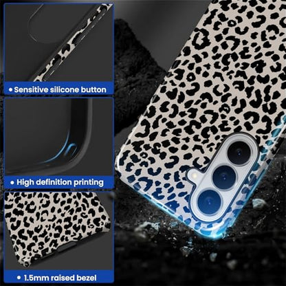 Case Compatible with Samsung Galaxy S26, Hybrid 2-Layer Hard Shell Protection Case, Shockproof Protective Tough Phone Cover, Animal Leopard Print - color: Animal Leopard Print, size: Samsung Galaxy S26