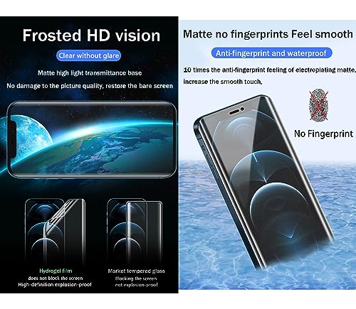Anti-fingerprint Matte Hydrogel Film for Samsung Galaxy S26+ Plus 5G 6.7" Flexible Screen Protector TPU Fingerprint Unlock Anti-Glare Anti-reflective Not Tempered glass - color: S26+ Plus 5G 6.7"