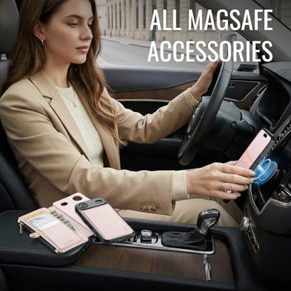 for iPhone 17 Air - Phone Case Wallet Magnetic, Champagne Gold - color: Champagne Gold, size: iPhone Air