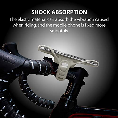 Bone Bike Tie Pro 3, Universal Bike Phone Stem Mount for 5.8"-7.2" Phones - color: Bike Tie Pro 3 - Gray