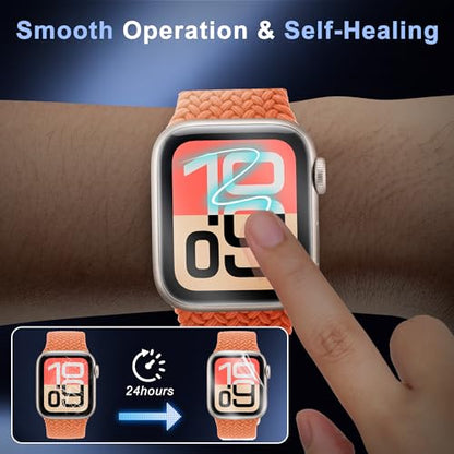 8 Pack Screen Protector for Apple Watch SE 3 / SE 2 / SE 44mm | Ultra Clear Flexible Soft Film for iWatch SE 3/2/1, HD Scratch Resistant Anti Fingerprint Touch Sensitive Bubble Free - size: For Apple Watch SE 3/2/1 44mm 1.85 Inch
