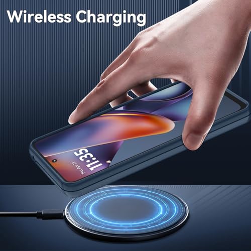 for Motorola Moto G 5G 2025/2026 Case with HD Screen Protector, Moto G Play 2026 Heavy Duty Shockproof Military Grade Full Body Protection Phone Cover (Sapphire Blue) - color: Sapphire Blue