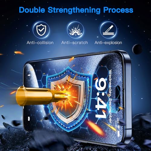 Uyiton Anti-Blue Light for iPhone 15 Pro Max Screen Protector - size: iPhone 15 Pro Max - 6.7 inch