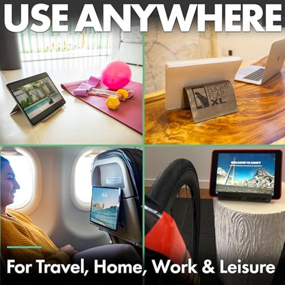Flight Flap Airplane Phone Holder, Flexible Airplane Tablet Holder Travel - color: Gray, size: XL