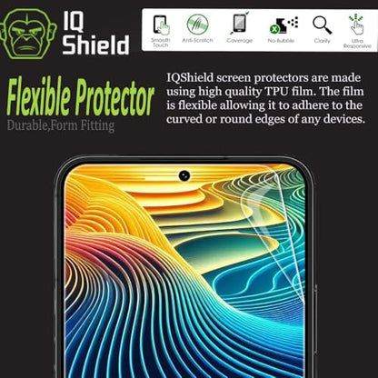 IQShield 2 Pack Screen Protector for Samsung Galaxy S22 Plus / S22+ 5G Case Friendly, Easy Installation, Fingerprint Unlock, Anti-Bubble Clear TPU Film - size: 6.6-INCH