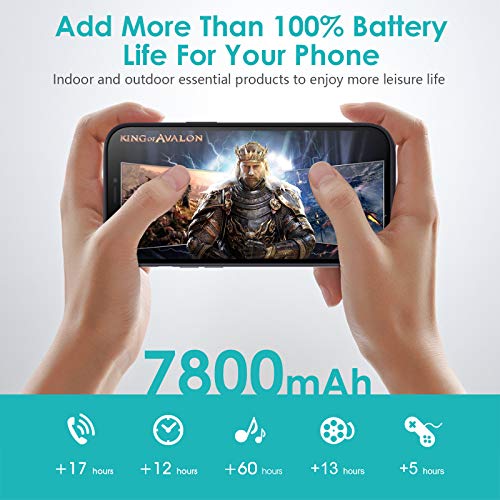 Battery Case for iPhone 12 Pro Max [6.7 inch], 7800mAh Portable Protective Charging Case Extended Battery Backup Pack for Apple iPhone 12 Pro Max Rechargeable Charger Case Black