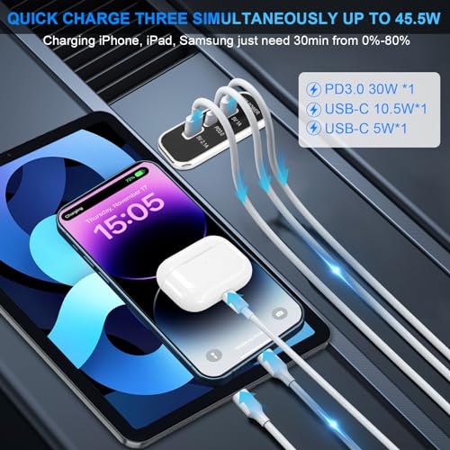 2PCS 12V RV USB Outlet 3 Charging Ports Panel Wall Surface Mount - color: Silver, size: 2PCS