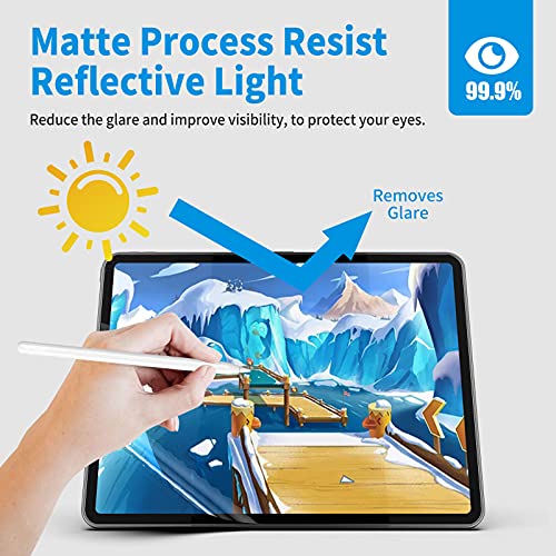 XIRON Paper Screen Protector for iPad Pro 12.9 inch 2022/2021/2020/2018 - size: Pro 12.9 (2022/2021/2020/2018)