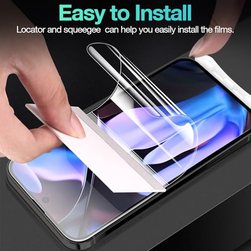 3 Pack Flexible Film for Google Pixel 9 Pro XL Screen Protector[NOT GLASS], Invisible Thin, Never Cracks, Full Coverage, Scratch Resistant&Self-Healing