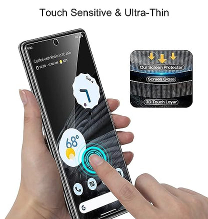 for Google Pixel 7 Pro Privacy Screen Protector, [Case Friendly] [Anti-Scratch] Flexible TPU Film for Pixel 7 Pro (6.7"), Full Adhesive, No Bubble, Touch Sensitive, 3D Curve Fit