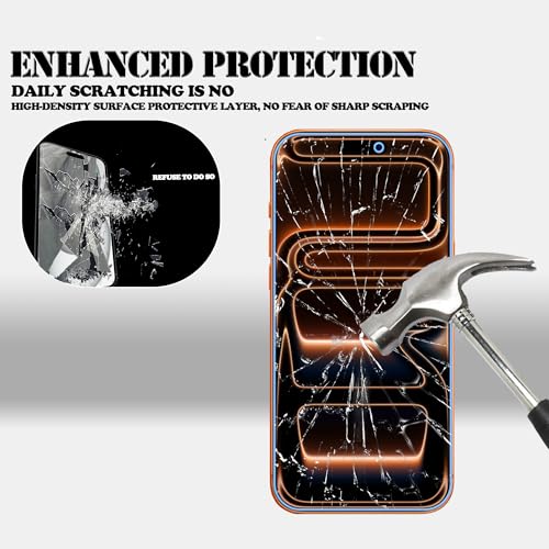 Anti Blue Light Screen Protector For iPhone 17 Pro Tempered Glass Film 2-Pack with Easy Alignment Tool