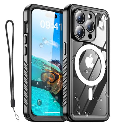 AICase iPhone 14 Pro Max Case Waterproof with MagSafe Clear Snowproof,Dustproof and Shockproof,IP68 Certified Full Body 360 Protection Fully Sealed Underwater Cover for iPhone 14 Pro Max 6.7" - color: iphone 14 Pro Max Waterproof Case