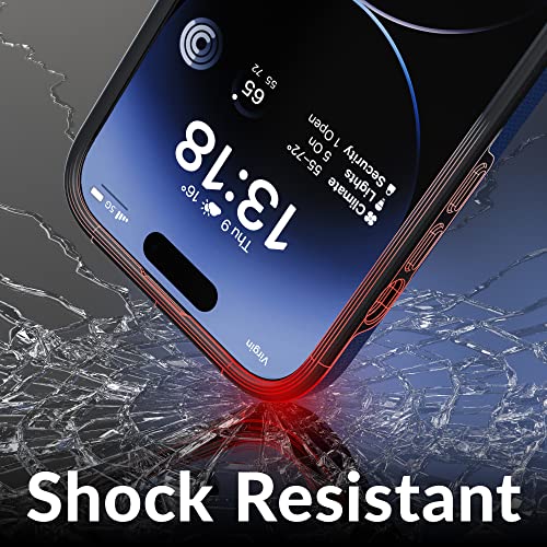 Crave Dual Guard for iPhone 14 Pro, Shockproof Protection Dual Layer Case for Apple iPhone 14 Pro (6.1") - Navy - color: Navy