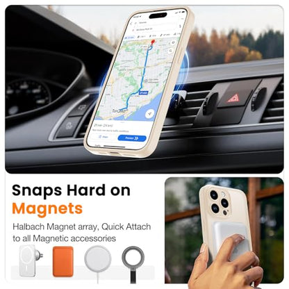 Magnetic Case for iPhone 13 Pro 6.1-Inch, [Compatible with Magsafe][Full Camera Protection] Ultra Slim Translucent Matte Shockproof Protection Phone Cover-Dusty Pink - color: Dusty Pink, size: iPhone 13 Pro