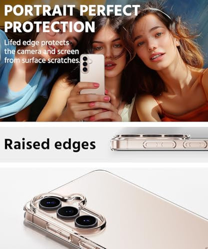 Compatible with Samsung Galaxy S26 Case, Ultra [Slim Thin] Flexible Clear TPU [Scratch-Resistant] Gel Rubber Soft Skin Silicone Protective Phone Case Cover for Galaxy S26 (Clear) - size: S26