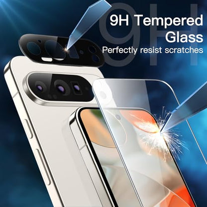 JETech Screen Protector for Google Pixel 9 Pro XL, 2+2 Pack - size: Pixel 9 Pro XL