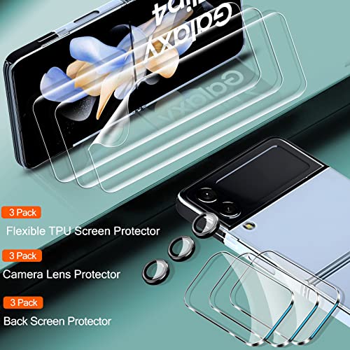 IMBZBK 9 in 1 for Samsung Galaxy Z Flip 4 5G Screen Protector - color: Z Flip 4-Transparent