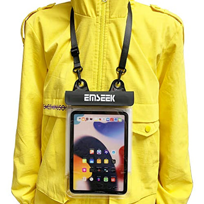 Waterproof Ebook Reader Case Holder Tablet Cover Bag eReader Dry Pouch for Amazon Kindle Paperwhite Oasis Fire 7 Nook Kobo iPad mini Samsung Tab Google Nexus Up to 8.5” (Pink) - color: Pink