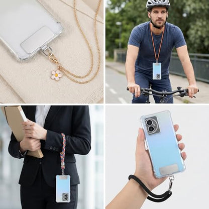 JJUNW 30 Pack Phone Tether Tab for Lanyard Strap, Cellphone Straps Tab