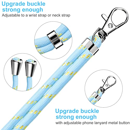 Weewooday 4 Pcs Phone Lanyard Crossbody Phone Strap, Gold Wire Series - color: Gold Wire Series
