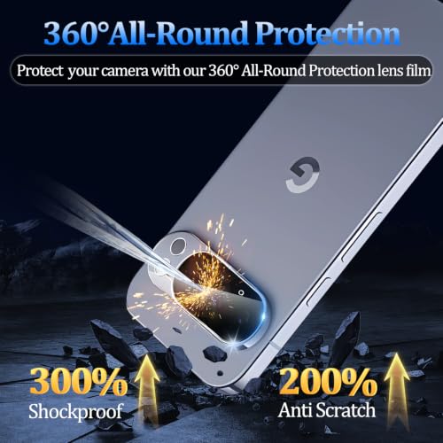 3 Pack Tempered Glass Camera Lens Protector for Google Pixel 10 Pro - size: Google Pixel 10 Pro