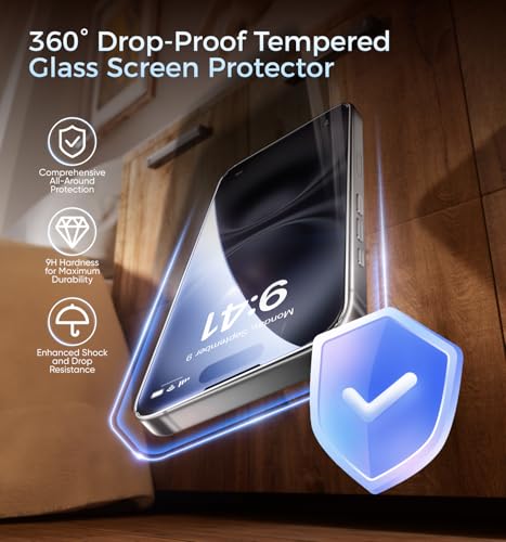 MAGIC JOHN 3rd Gen Easy Install for iPhone 15Plus/16Plus Screen Protector - size: iPhone 16 Plus/15 Plus-6.7''