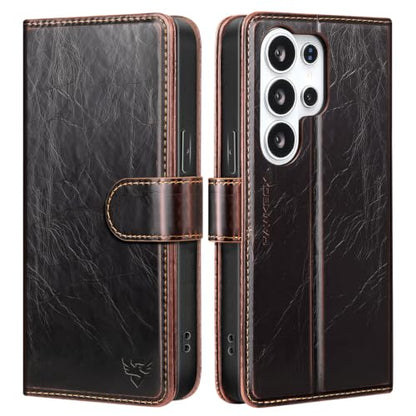 Compatible with Samsung Galaxy S26 Ultra Case Wallet with Card Holder [4 Card Slot] Women Men,RFID Blocking PU Leather Phone Case Flip Protector Cover Credit Card Slot Kickstand,Coffee - color: Coffee-U1, size: Samsung Galaxy S26 Ultra - 6.9"