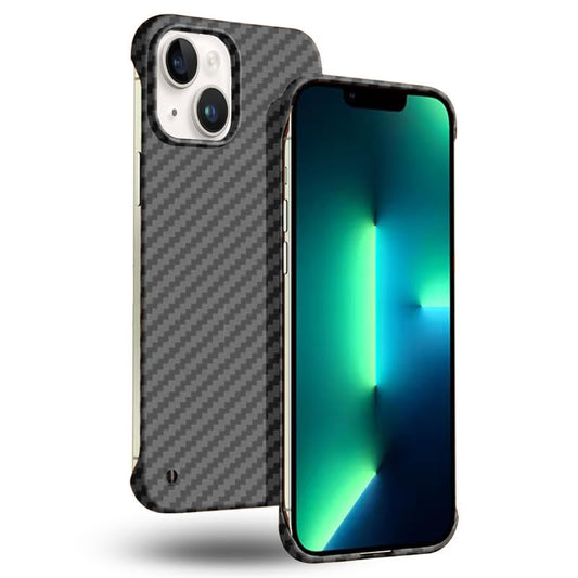 GRECAZO Ultra Thin Carbon Fiber Texture Case for iPhone 15 Plus, Black | Frosted Skin-Like Soft Touch Matte Hard PC Back Cover, Slim Fit Lightweight Frameless Borderless Minimalist Design, 6.7 Inch - size: iPhone 15 Plus