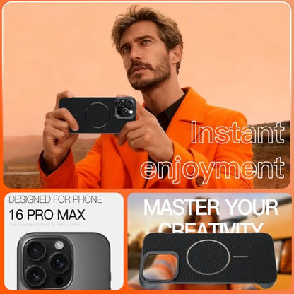 Phone Case Crafted for iPhone 16 Pro Max,Black - color: Black-2, size: iPhone 16 Pro Max