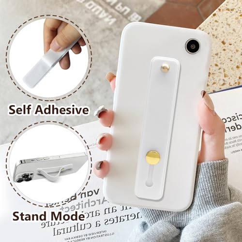 2 Pack 3.9 Inch Phone Loop Finger Holder (Grey & White) - color: Grey & White