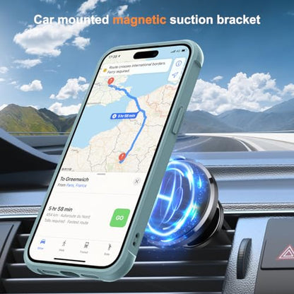 SKYLMW Compatible with iPhone 14 Plus Case with Stand,Blue | iPhone 14 Plus Phone Case 6.7",Magnetic Ring Stand,Compatible with MagSafe,Military-Grade Plustection,Great Grip Feeling - color: Blue, size: Iphone 14 Plus