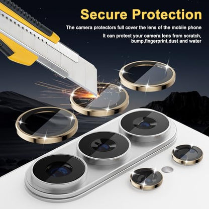 Camera Lens Protector for Samsung Galaxy S26 Ultra, Gold - color: Gold