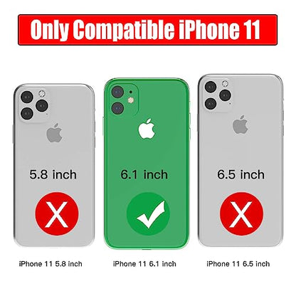 Battery Case for iPhone 11, 10000mAh High Capacity Portable Charger Case Rechargeable Smart Battery Pack Charging Case with Wireless Charging Support Carplay Compatible for iPhone 11 (6.1 inch)-Black - size: iPhone 11