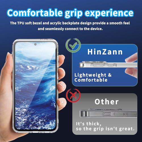 for Samsung Galaxy A36 5G TPU Phone Case (Transparent) | Transparent TPU Smartphone Case, Anti-Fingerprint, Shockproof, Ultra-Thin Durable Protective Cover for Samsung Galaxy A36 - color: Transparent