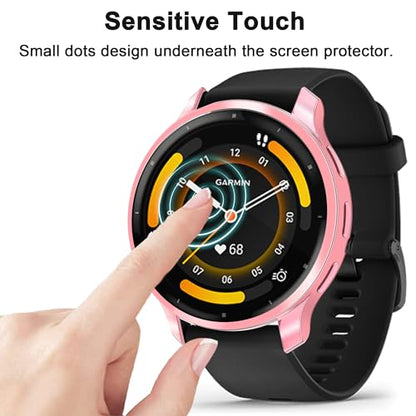 6 Pack Watch Screen Protector for GARMIN Venu3S 41mm, Soft TPU Case Full Protective Cover Flexible Bumper for GARMIN VENU3S Smart Watch - size: GARMIN Venu 3S 41mm