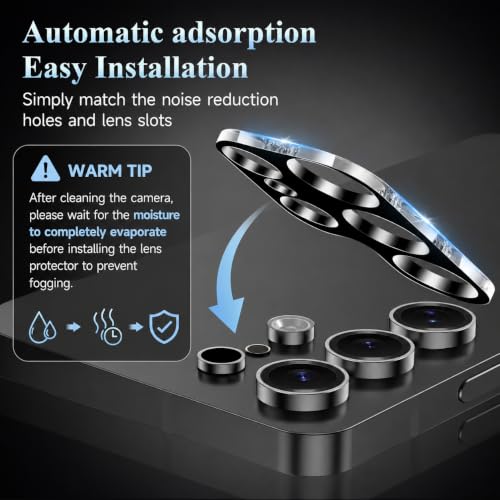 4 Pack Camera Lens Screen Protector for Samsung Galaxy S25 Ultra - size: S25 Ultra