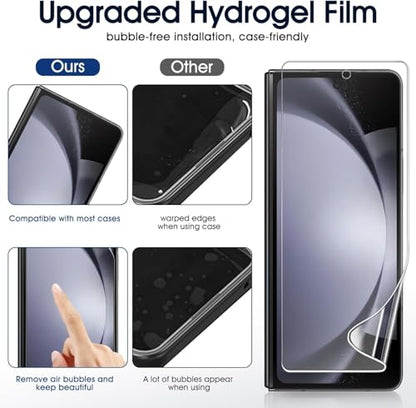 2 Sets Screen Protector for Samsung Galaxy Z Fold 4 7.6", High Definition Clear Soft TPU Screen Protector, 2 Front + 2 Inner Flexible Film Hydrogel, Self-Healing, Bubble-Free - size: Samsung Galaxy Z Fold 4