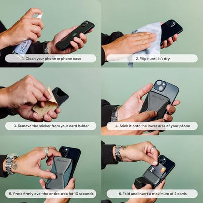 Elite Tech Gear Secure Phone Card Holder with Adjustable Stand
