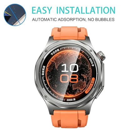 5 Pack Tempered Glass for OnePlus Watch 4 Screen Protector,9H Hardness,Ultra Resistant,Anti-Fingerprints,No Bubbles,HD-Clear,Full Coverage Watch Film for One Plus Watch 4 - color: OnePlus Watch 4