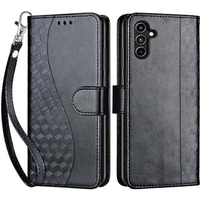 for Samsung Galaxy A15 5G Wallet case, Black | 3 Card Holders, Kickstand, Shockproof TPU Shell, PU Leather, Magnetic Closure, Protective Flip Folio Cover, Women - color: 3