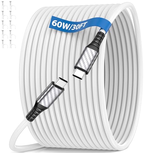 ACANDYA USB C Cable 30FT Extra Long 60W Fast Charging Outdoor Camping Cord
