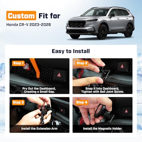 Karltys Magnetic Phone Mount for Honda CR-V 2023-2026 - size: 2023-2026 CR-V - Support Arm