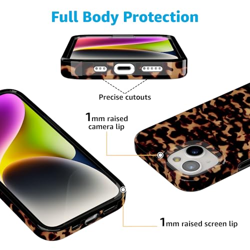 Casely iPhone 15 Plus Case | Shell Shocked | Tortoise Print | Compatible with MagSafe | Classic Ultra Slim Design - color: Shell Shocked | Tortoise Print