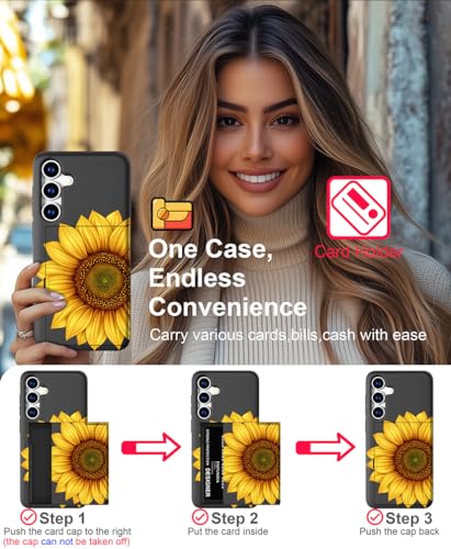 for Samsung Galaxy S24 / S25 Case - Yellow Sunflower - color: Yellow Sunflower