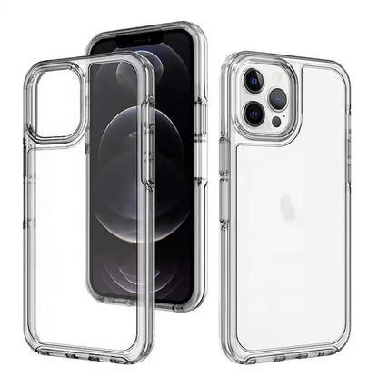 I&H for iPhone 16 Pro 6.3 inch Case Crystal Clear Non-Yellowing, Shockproof, Anti-Scratch, Transparent Hard Back Cover