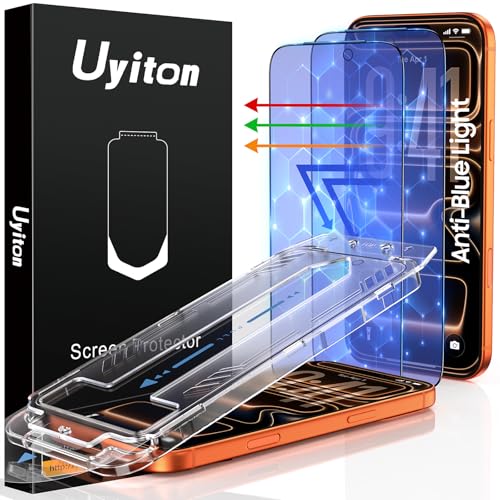 Uyiton for iPhone 17 Pro Max Screen Protector (Anti-Blue Light) - size: iPhone 17 Pro Max - 6.9 inch