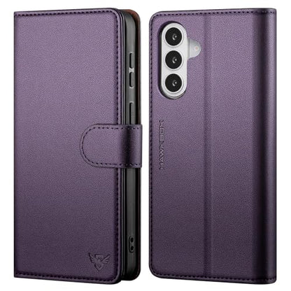 Compatible with Samsung Galaxy S26 Plus Case Wallet with Card Holder [4 Card Slot] Women Men,RFID Blocking PU Leather Phone Case Flip Protector Cover Credit Card Slot Kickstand,Dark Purple - color: Dark Purple, size: Samsung Galaxy S26 Plus - 6.7"