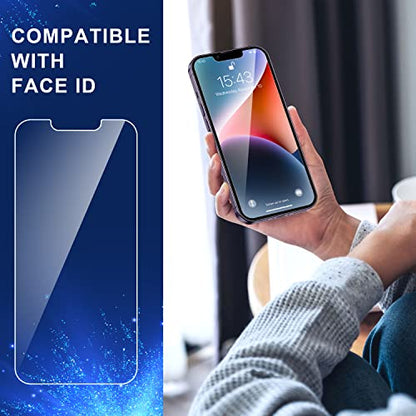 ImpactStrong Shatterproof Tempered Glass Screen Protector for iPhone 13 Pro Max/iPhone 14 Plus [Easy Installation Frame] [Bubble Free] [9H Hardness] [Full Coverage] Case Friendly, 6.7 Inch - (3-Pack) - size: iPhone 13 Pro Max/14 Plus