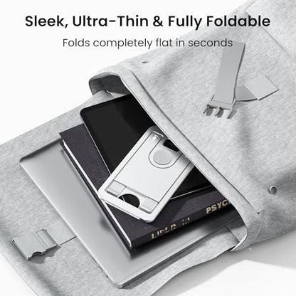 Itramax Tablet Stand for Desk,Foldable iPad Stand,Adjustable Desktop Holder - color: Silver – for Tablet (Max 800g)