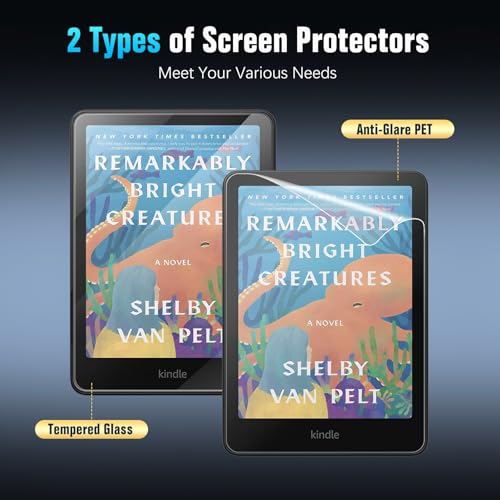 MoKo 2 Pack Temper Glass+1 Pack Anti-Glare Screen Protector for 7" E-Reader - size: 2+1 Pack